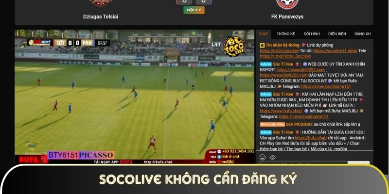 Socolive không cần đăng ký vẫn được hỗ trợ xem bóng thoải mái Socolive không cần đăng ký vẫn được hỗ trợ xem bóng thoải mái